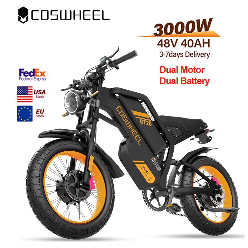 Motorcycle Gear Online - 코스휠 성인용 전기 자전거 3000W 듀얼