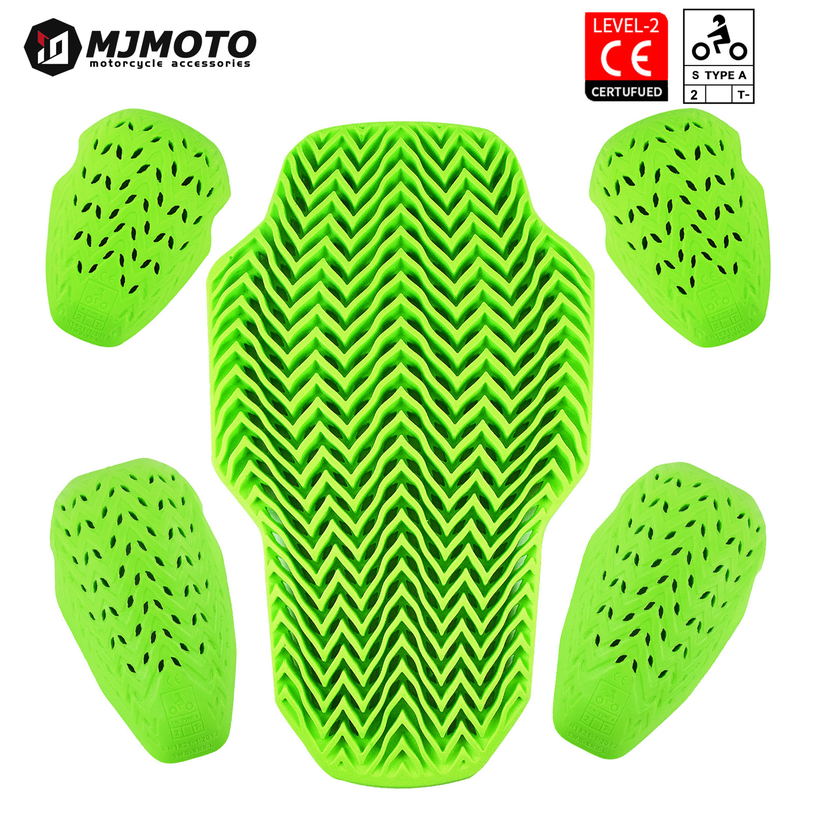 그린 모터사이클 CE 레벨 2 보호 장비 세트 PU 아 - Motorcycle Gear For Women 리뷰 및 가격