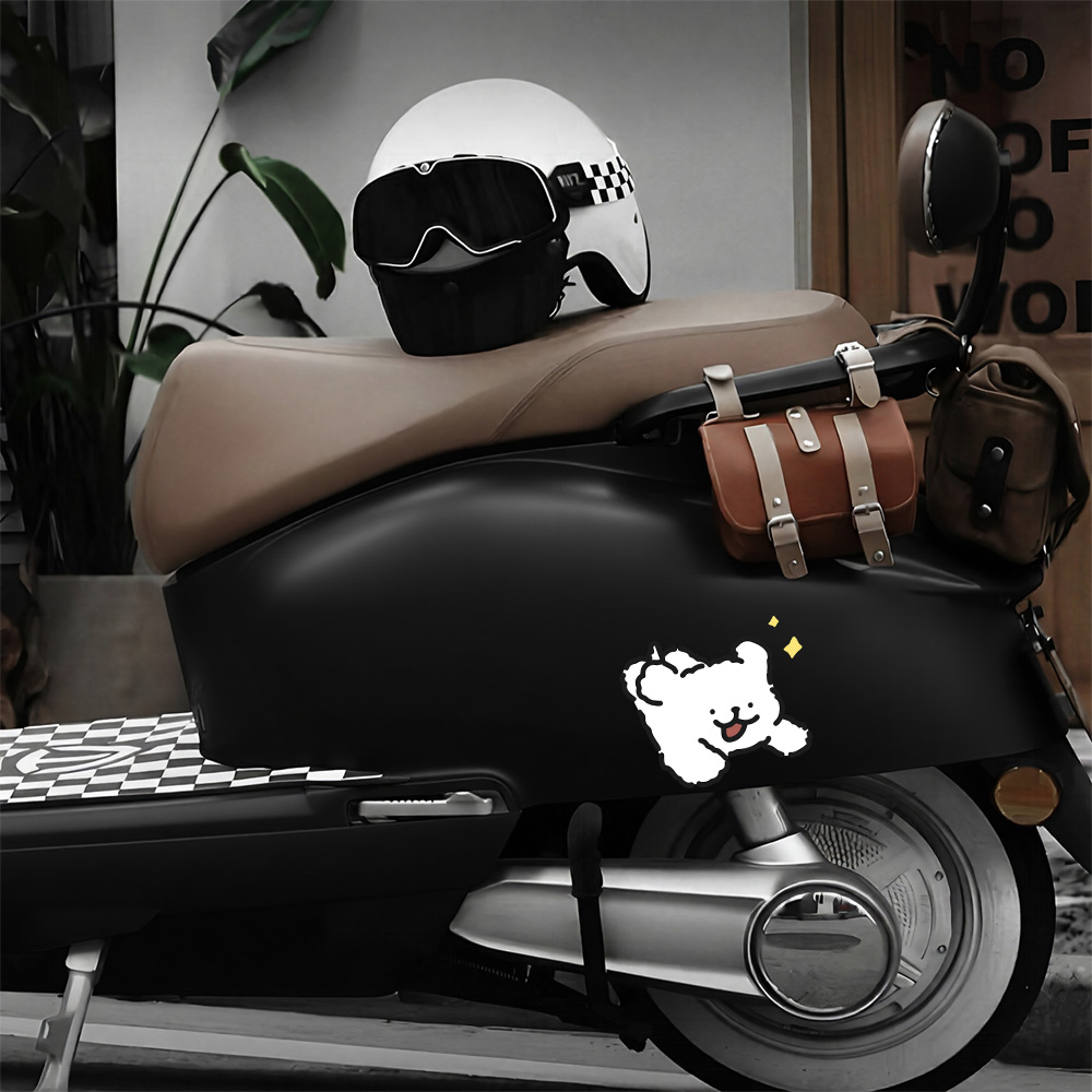 몰타 라인 개 자동차 외부 스티커 귀여운 만화 장식 H - Motorcycle Gear Dogs 리뷰 및 가격