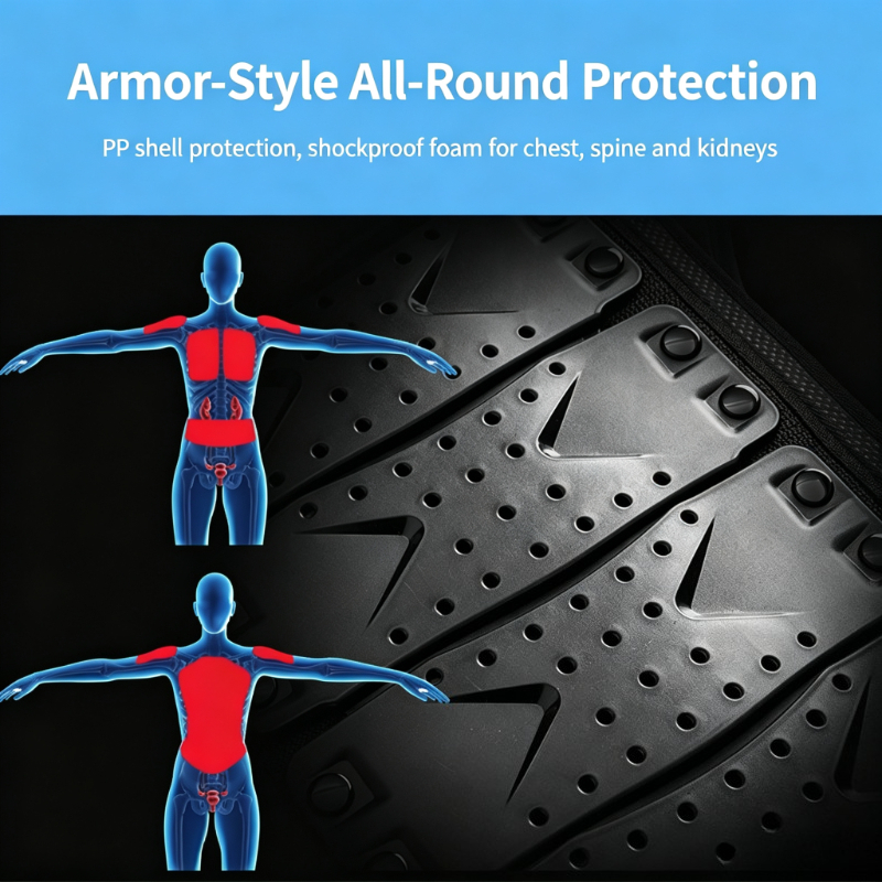 어린이용 전신 보호대 모토크로스 아머 재킷 가슴 척추  - Chest Protector Armor 리뷰 및 가격