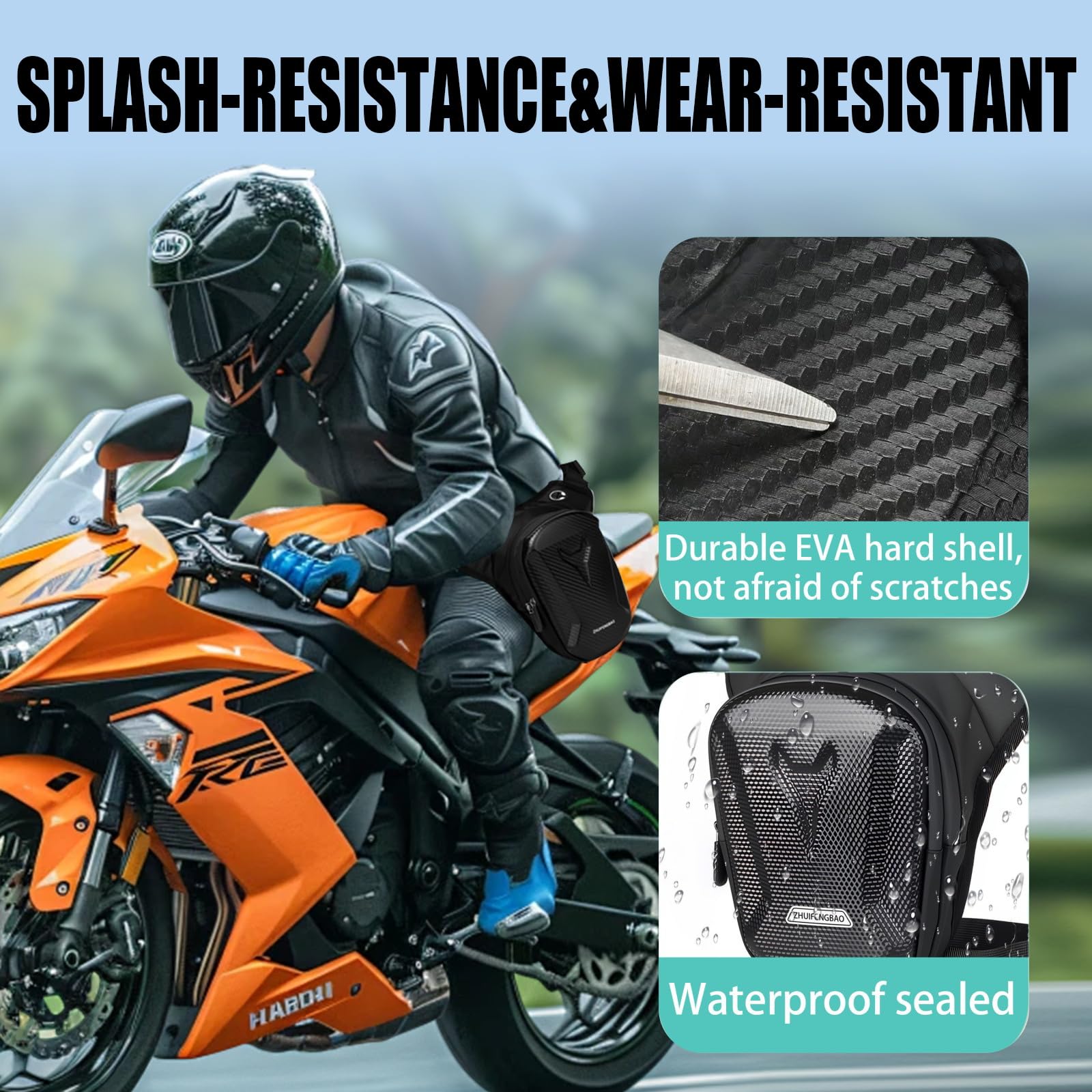 방수 오토바이 드롭 레그 백 다기능 허벅지 허리 팩 크 - Motorcycle Gear Wardrobe 리뷰 및 가격