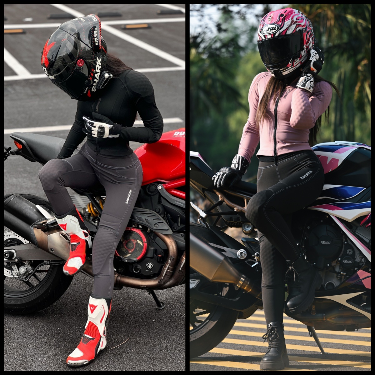 WOSAWE 여성용 오토바이 재킷 및 바지 세트 풀 바 - Motorcycle Gear Full Suit 리뷰 및 가격