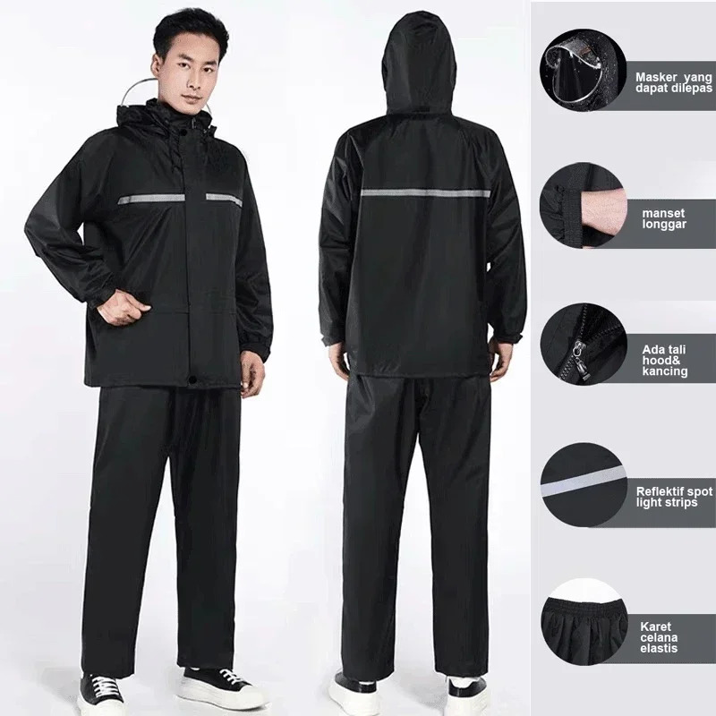 전신 폭풍 보호 반사 레인 슈트 분리형 레인코트 오토바 - Motorcycle Gear Full Suit 리뷰 및 가격