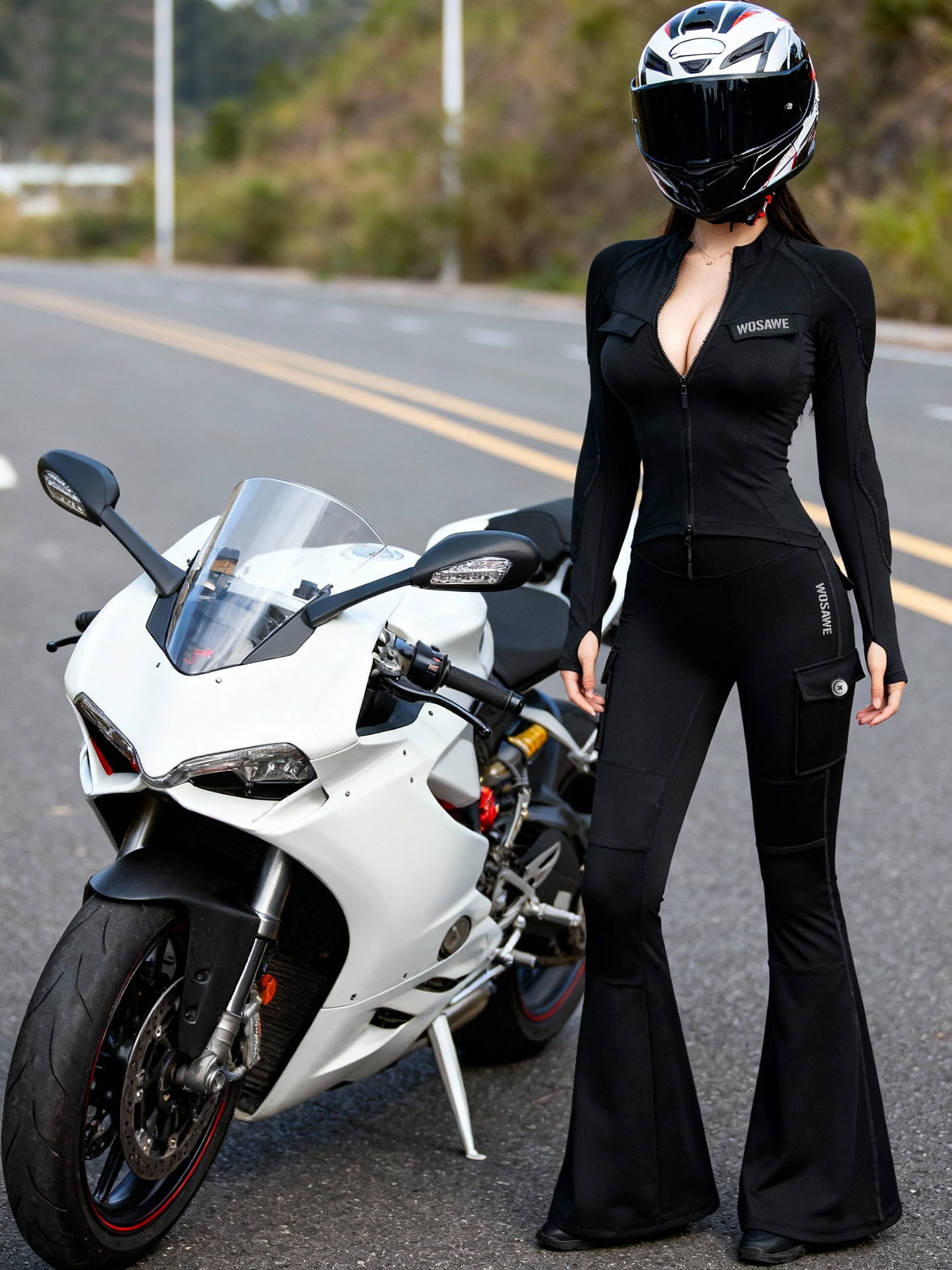 WOSAWE 여성용 오토바이 재킷 및 플레어 팬츠 풀  - Motorcycle Gear Full Suit 리뷰 및 가격