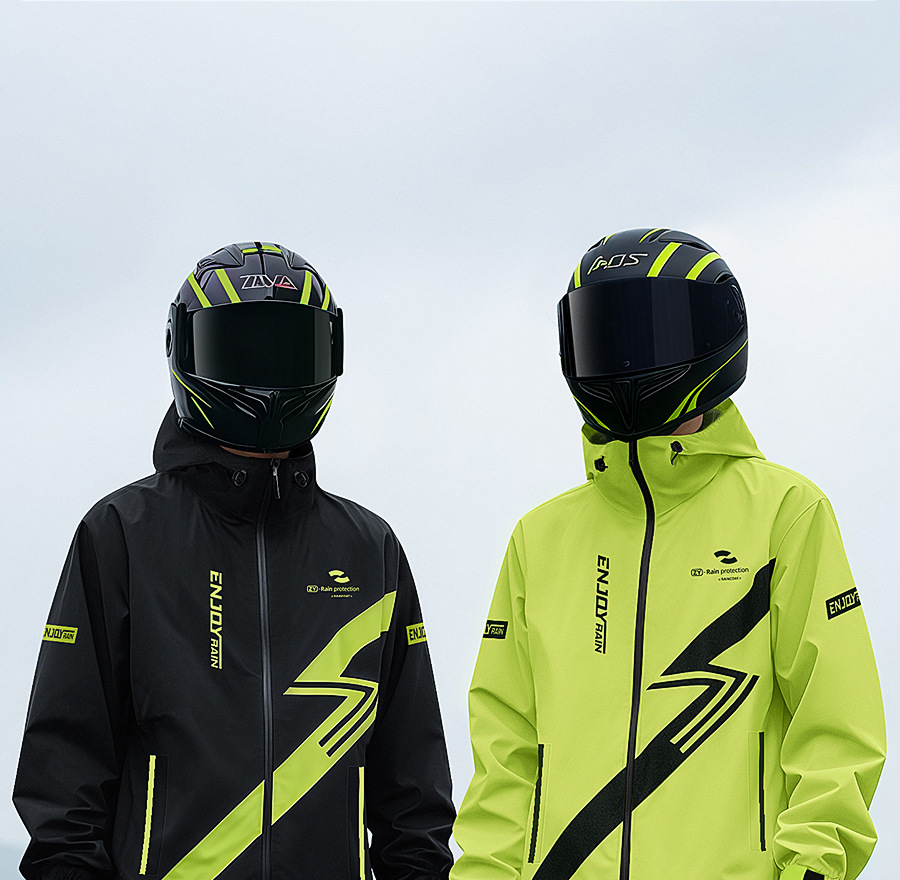 두꺼운 레인코트와 레인팬츠 세트, 전신 방수, 오토바이 - Motorcycle Gear Full Suit 리뷰 및 가격