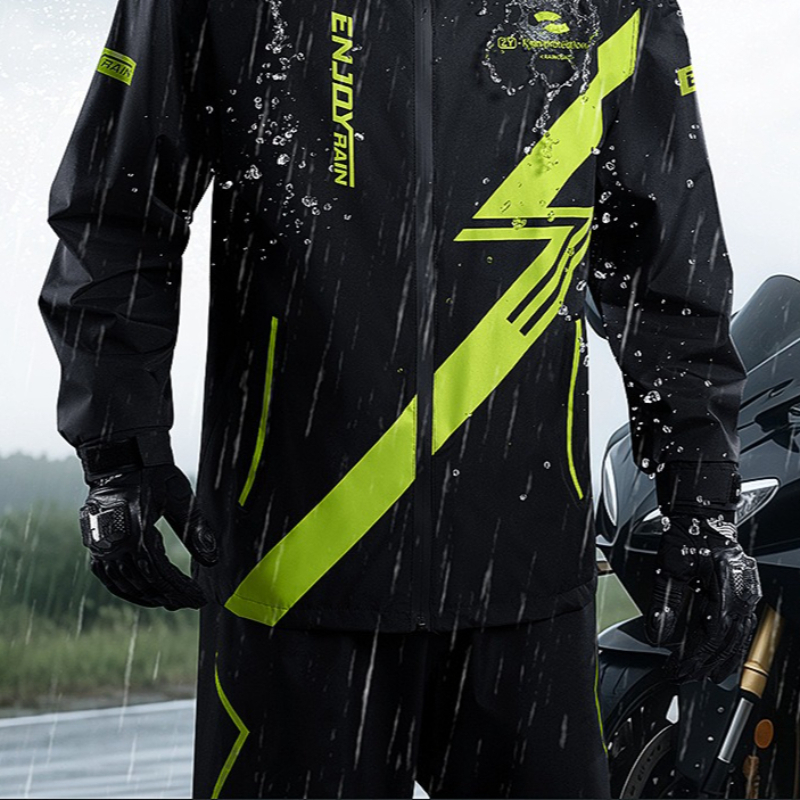 두꺼운 레인코트와 레인팬츠 세트, 전신 방수, 오토바이 - Motorcycle Gear Full Suit 리뷰 및 가격