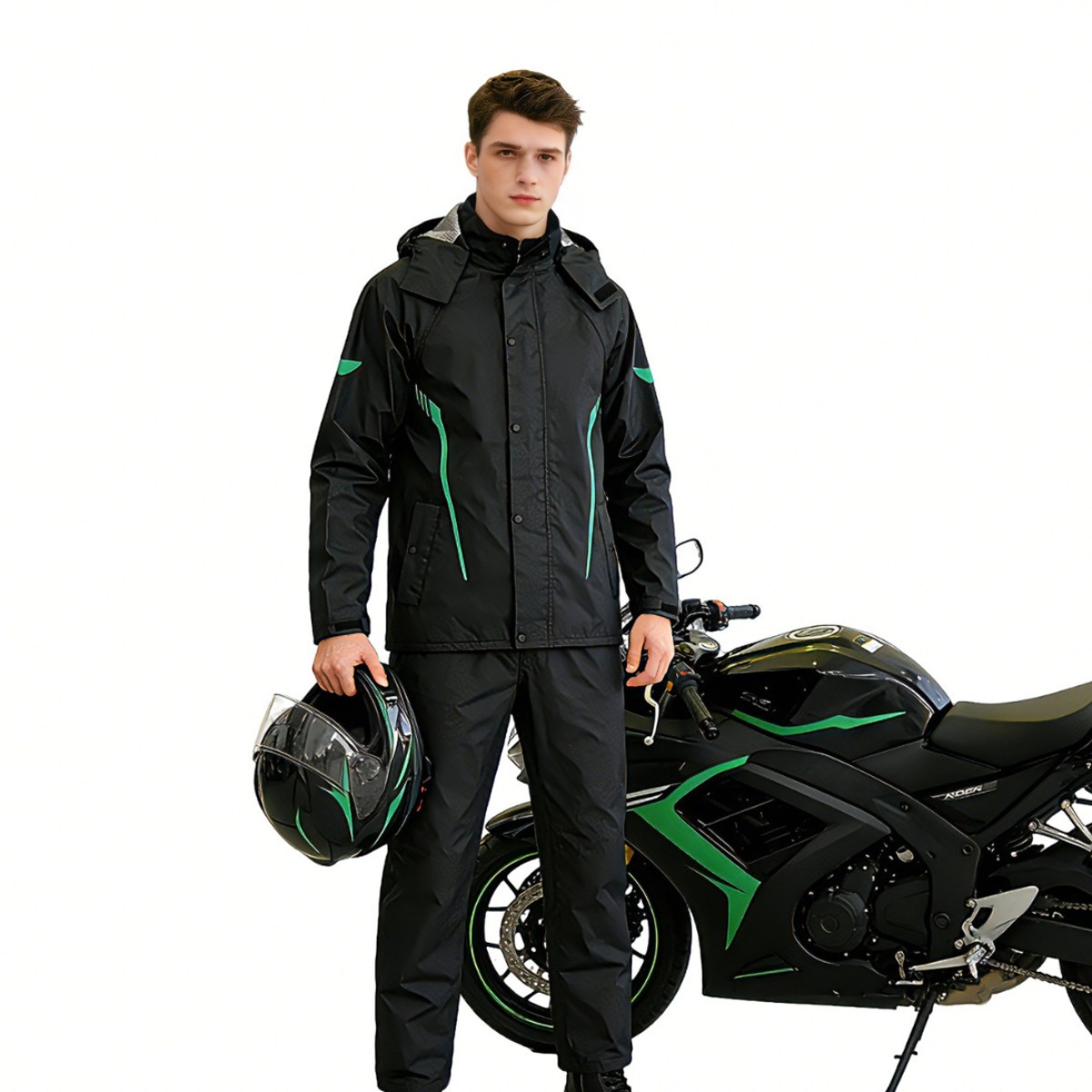 남성용 방수 레인슈트, 성인 테이크아웃 라이더를 위한  - Motorcycle Gear Full Suit 리뷰 및 가격