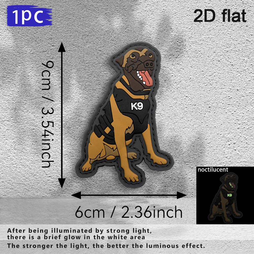 사양: 1개/2개/3개 K9 전술 경찰견 모양 PVC  - Motorcycle Gear Dogs 리뷰 및 가격