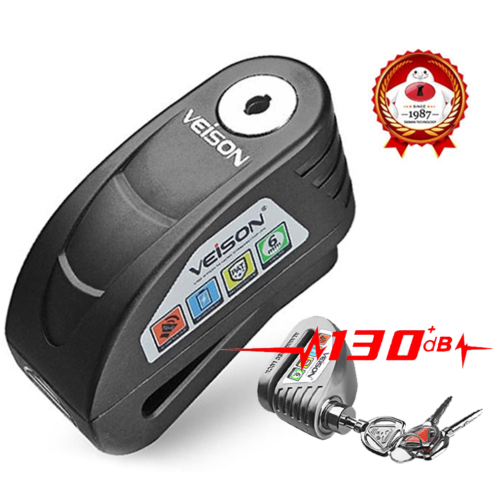 오토바이 알람 잠금 자전거 디스크 잠금 경고 130DB - Disc Lock Brake 리뷰 및 가격