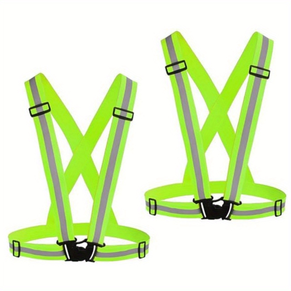 2개 조절 가능한 안전 조끼 야간 사이클링 하이킹 조깅 - Motorcycle Gear Dogs 리뷰 및 가격