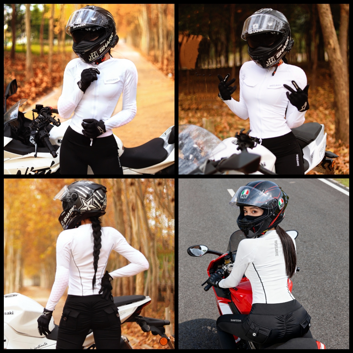 WOSAWE 여성용 오토바이 자켓 및 바지 세트 (소프 - Motorcycle Gear Full Suit 리뷰 및 가격
