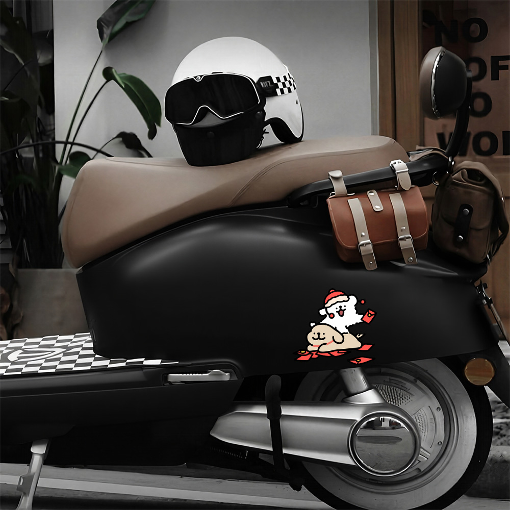 만화 강아지 말티즈 자동차 스티커 라인 도그 방수 데칼 - Motorcycle Gear Dogs 리뷰 및 가격