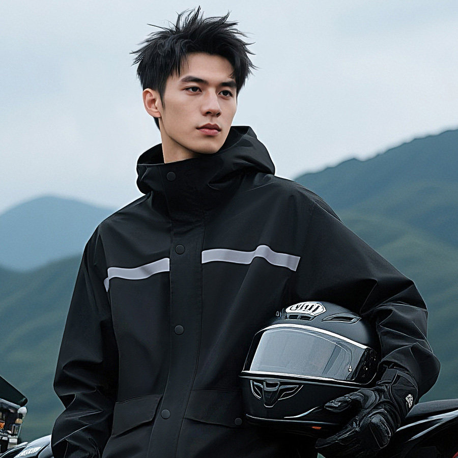 반사 스트립 방수 분리형 레인슈트 후드 레인코트 자켓  - Motorcycle Gear Cycle 리뷰 및 가격