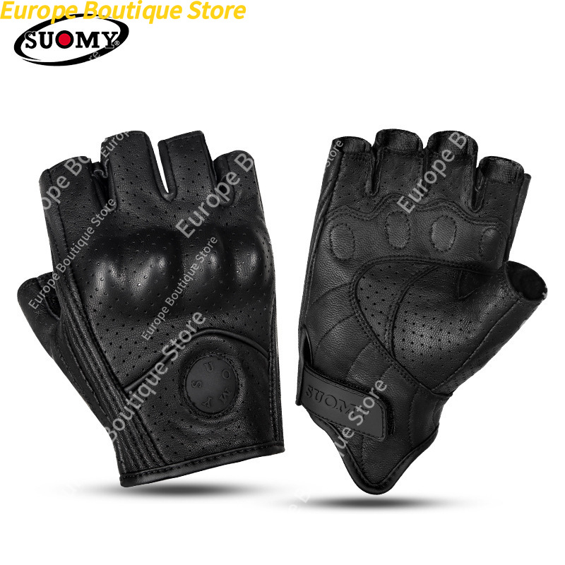 하프 핑거 오토바이 장갑 남성 여성을 위한 정품 가죽  - Motorcycle Gear For Women 리뷰 및 가격